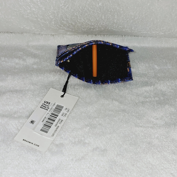 NWT Brahmin DEEP AZURE Lorelei w/Cheryl Card #HARD TO FIND# - Picture 14 of 16